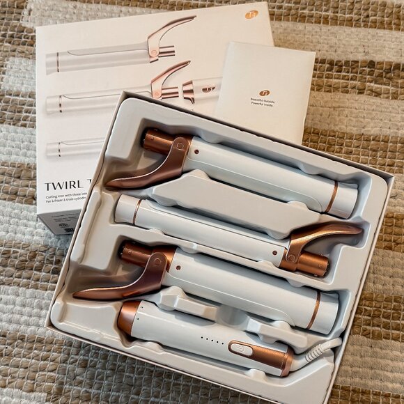 T3 Twirl Trio Curling Iron Set - White and Rose Gold - Picture 8 of 15